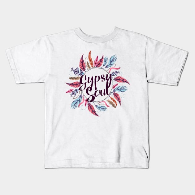 Gypsy Soul Kids T-Shirt by BeaverDesigns7